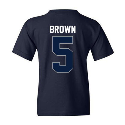 Longwood - NCAA Women's Basketball : Jaelyn Brown - Vintage Youth T-Shirt-1