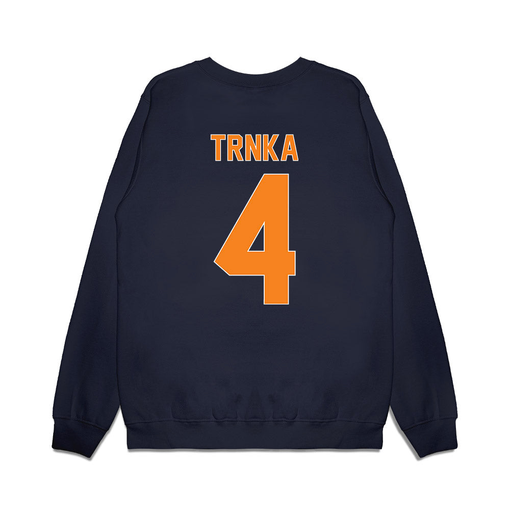UT Martin - NCAA Men's Basketball : Afan Trnka - Vintage Shersey Premium Crewneck Sweatshirt-1