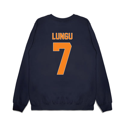 UT Martin - NCAA Men's Basketball : Dragos Lungu - Vintage Shersey Premium Crewneck Sweatshirt-1