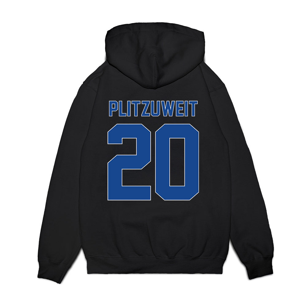 Grand Valley - NCAA Women's Basketball : Lexi Plitzuweit - Vintage Shersey Premium Hooded Sweatshirt-1