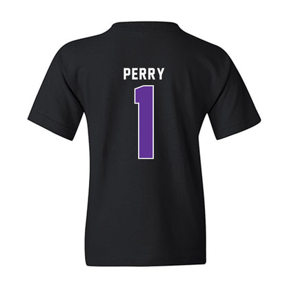 SFA - NCAA Women's Basketball : Myka Perry - Vintage Shersey Youth T-Shirt-1