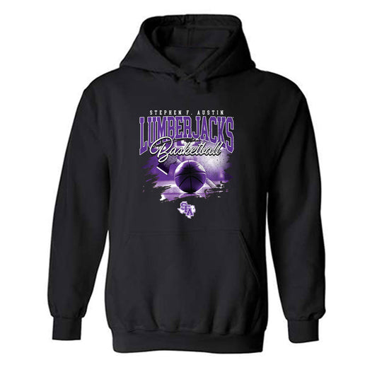 SFA - NCAA Women's Basketball : Myka Perry - Vintage Shersey Hooded Sweatshirt-0