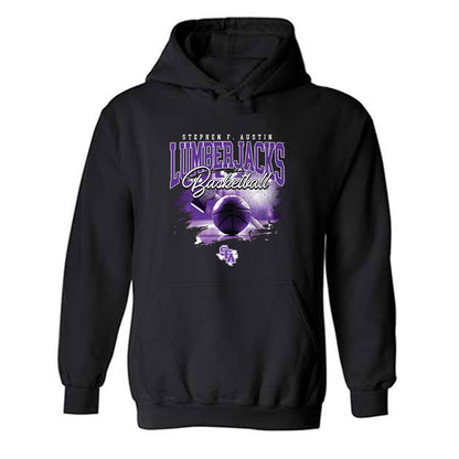 SFA - NCAA Women's Basketball : Lydia Cajuste - Vintage Shersey Hooded Sweatshirt-0