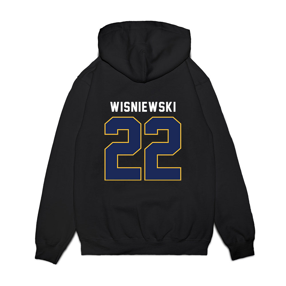 FPU - NCAA Women's Basketball : Nina Wisniewski - Vintage Basketball Premium Hooded Sweatshirt-1
