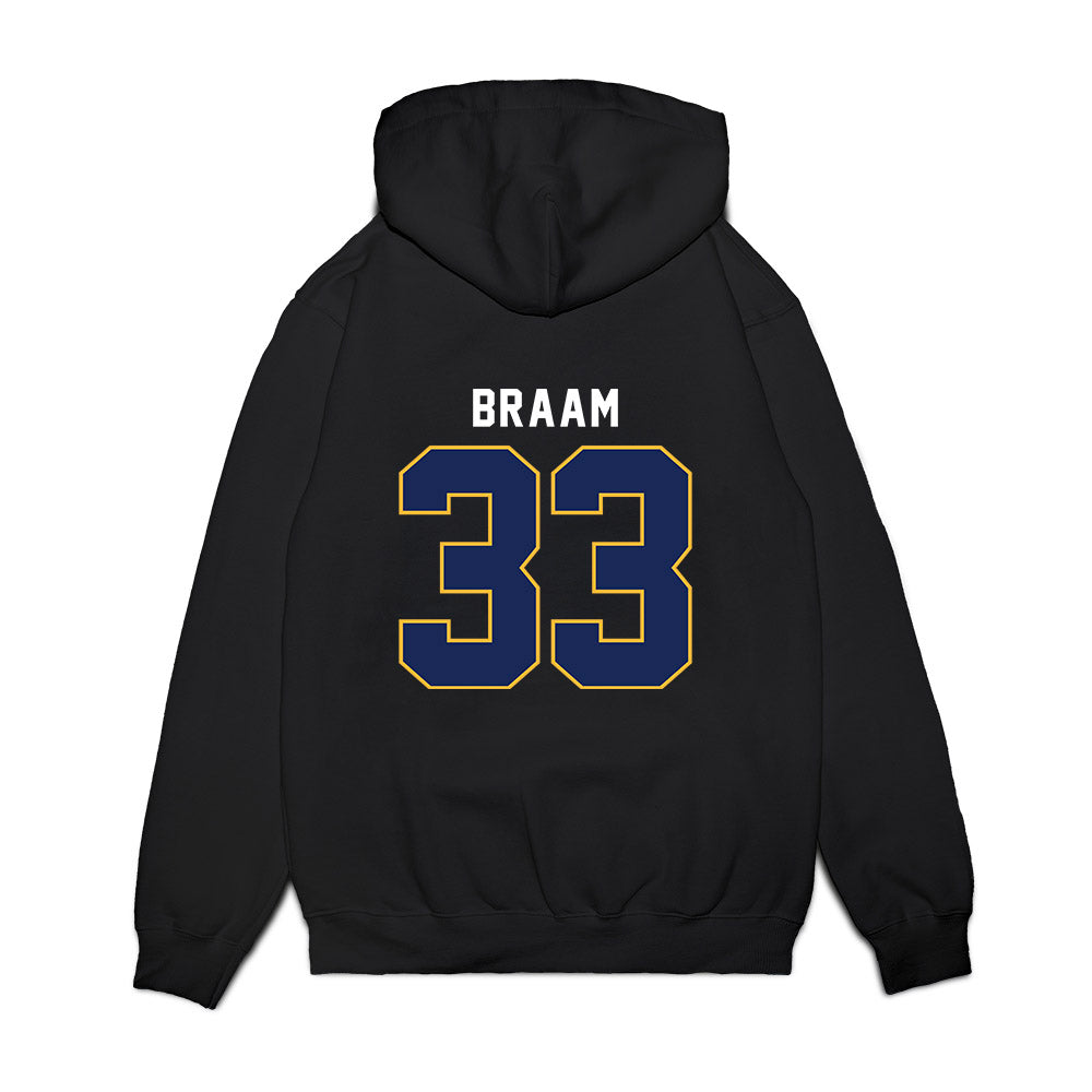 FPU - NCAA Men's Basketball : Ryan Braam - Vintage Basketball Premium Hooded Sweatshirt-1