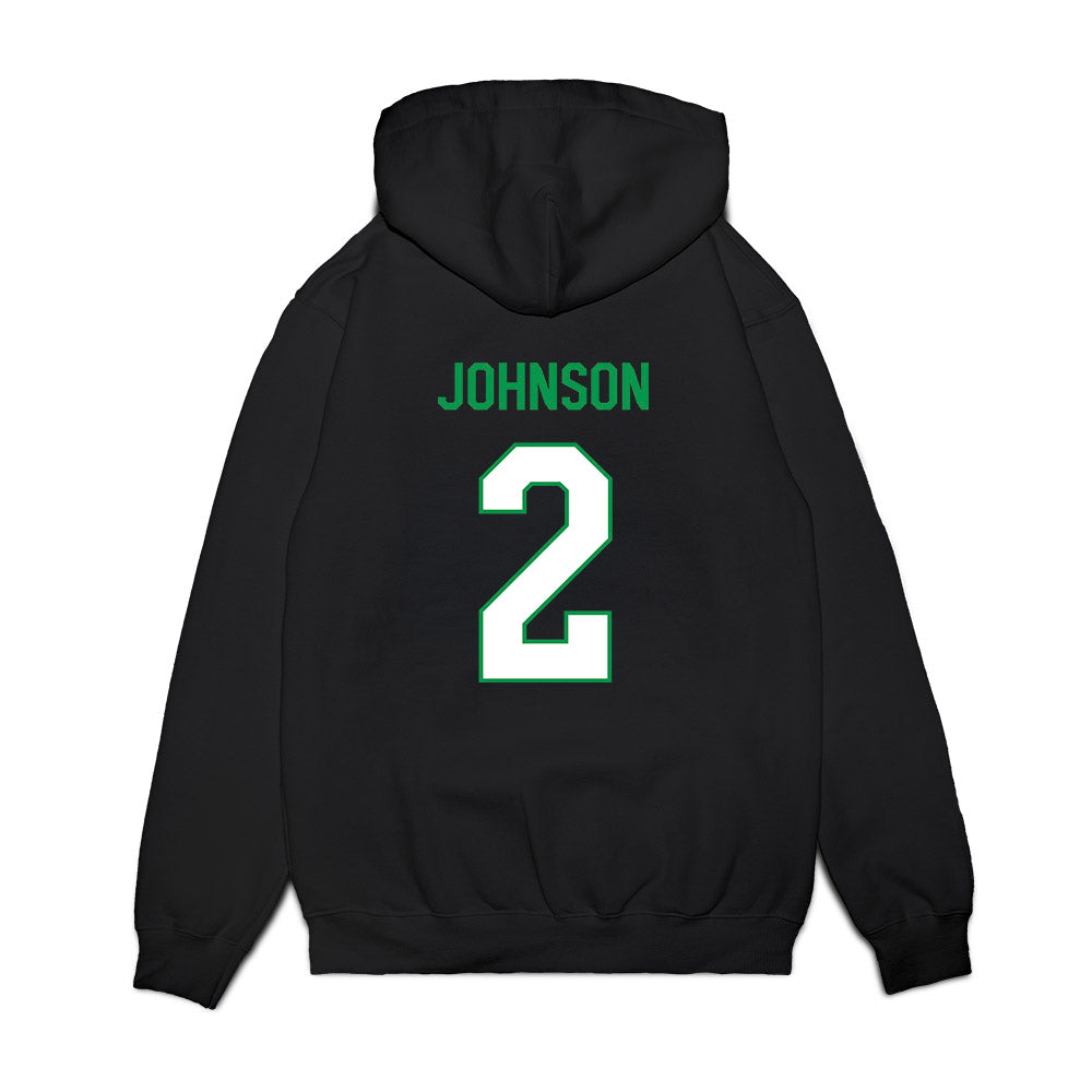 North Texas - NCAA Women's Basketball : Arianna Johnson - Vintage Premium Hooded Sweatshirt-1