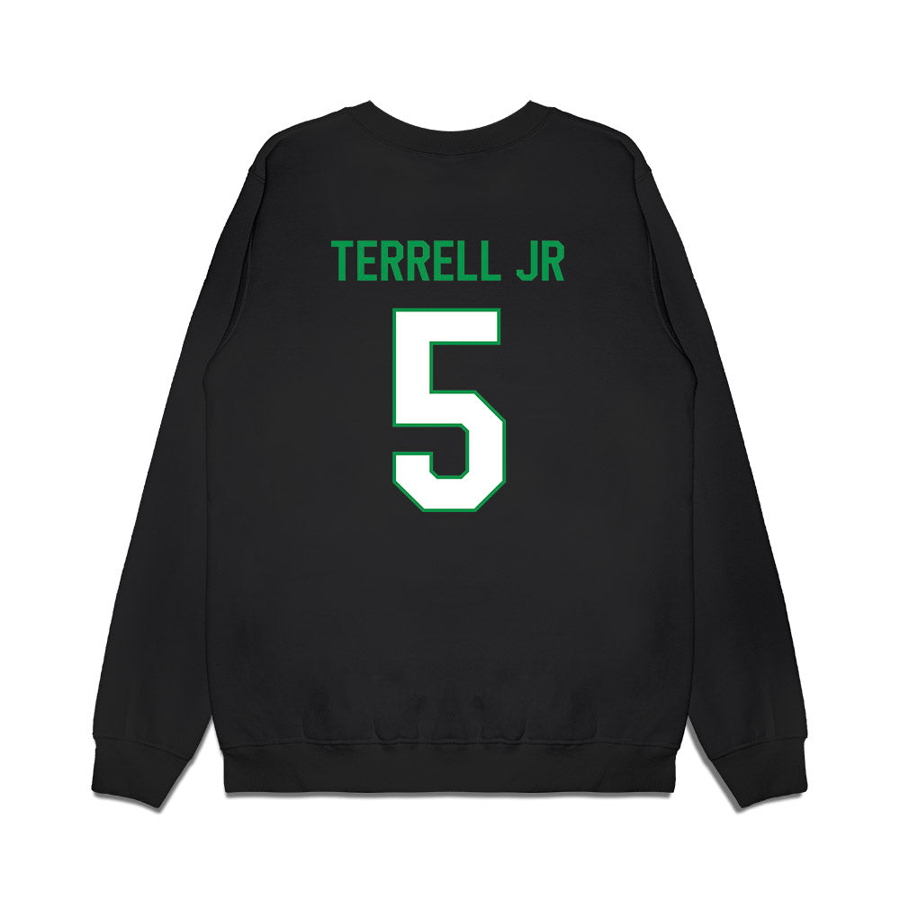 North Texas - NCAA Men's Basketball : david terrell jr - Vintage Premium Crewneck Sweatshirt-1