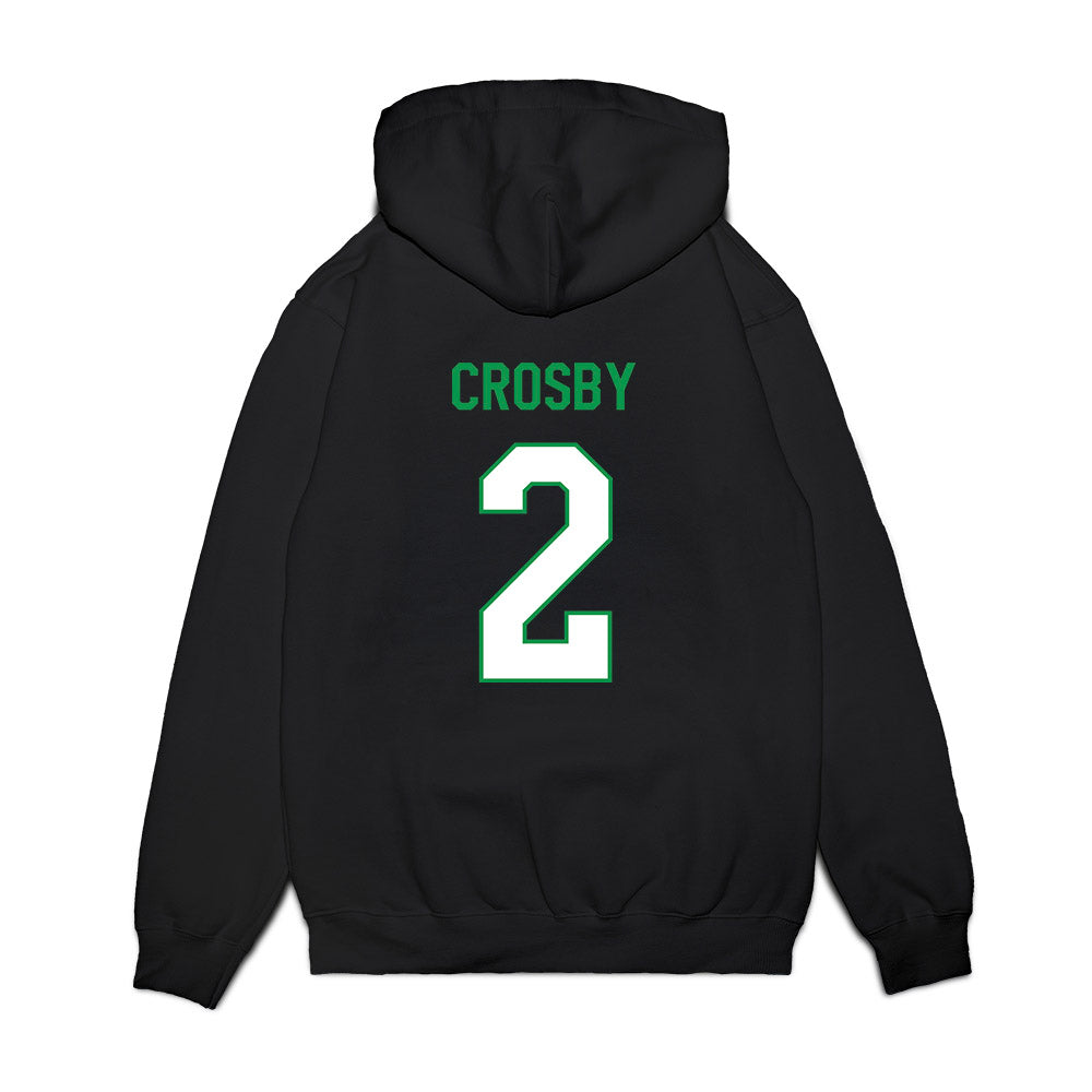 North Texas - NCAA Men's Basketball : Cahmai Crosby - Vintage Premium Hooded Sweatshirt-1