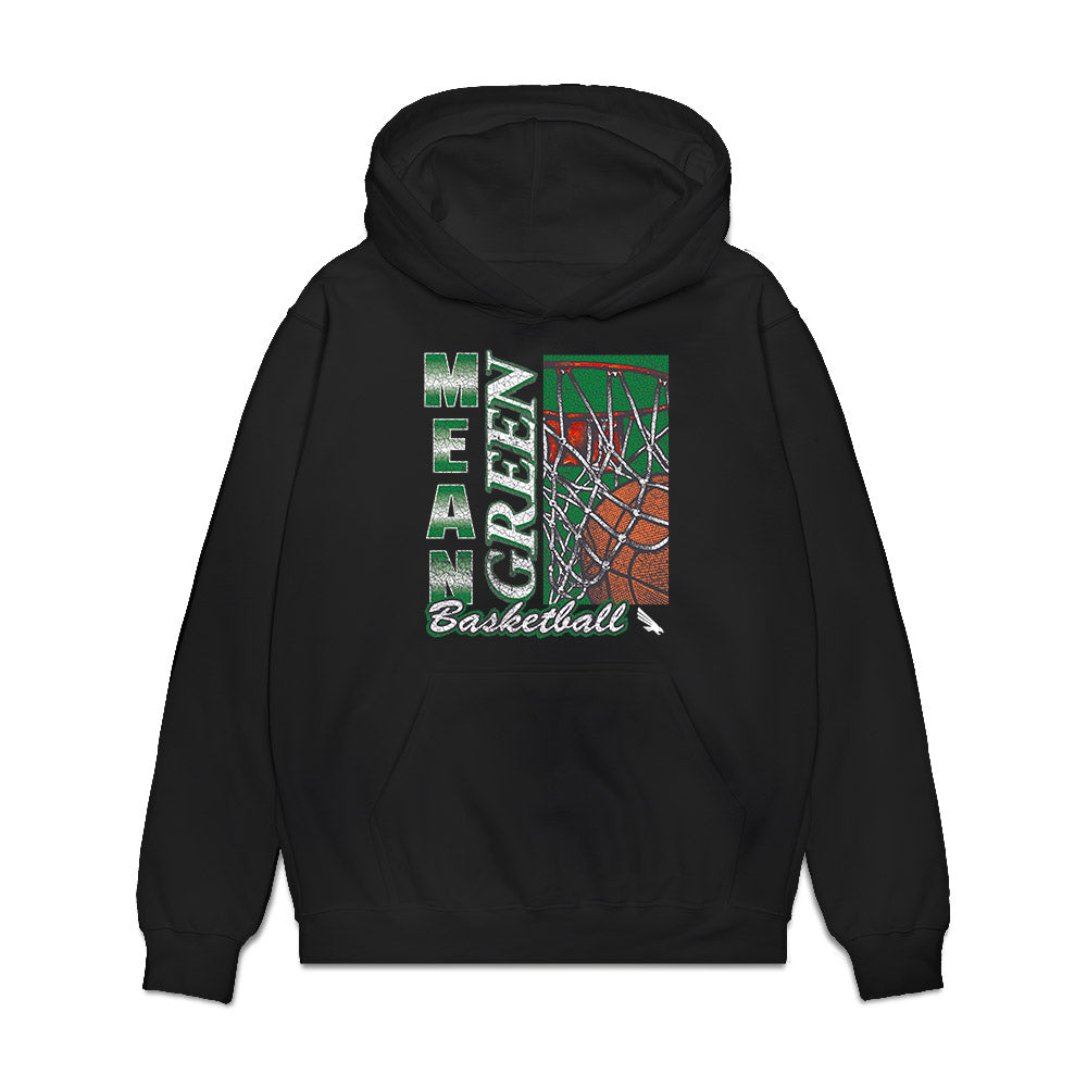 North Texas - NCAA Women's Basketball : Shelby Thornton - Vintage Premium Hooded Sweatshirt-0