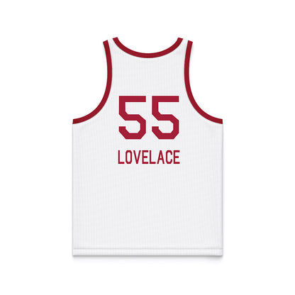 Oklahoma - NCAA Men's Basketball : Reid Lovelace - White Basketball Jersey-1