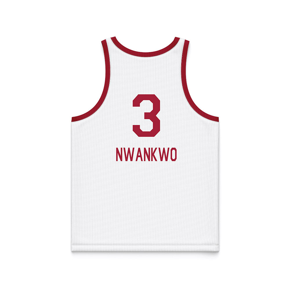 Oklahoma - NCAA Men's Basketball : Jeff Nwankwo - White Basketball Jersey-1