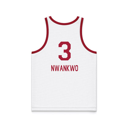Oklahoma - NCAA Men's Basketball : Jeff Nwankwo - White Basketball Jersey-1