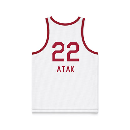 Oklahoma - NCAA Men's Basketball : Kuol Atak - White Basketball Jersey-1