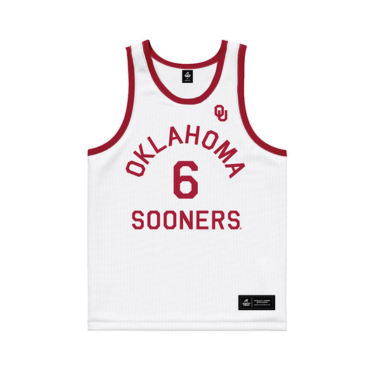 Oklahoma - NCAA Women's Basketball : Sahara Williams - White Basketball Jersey-0