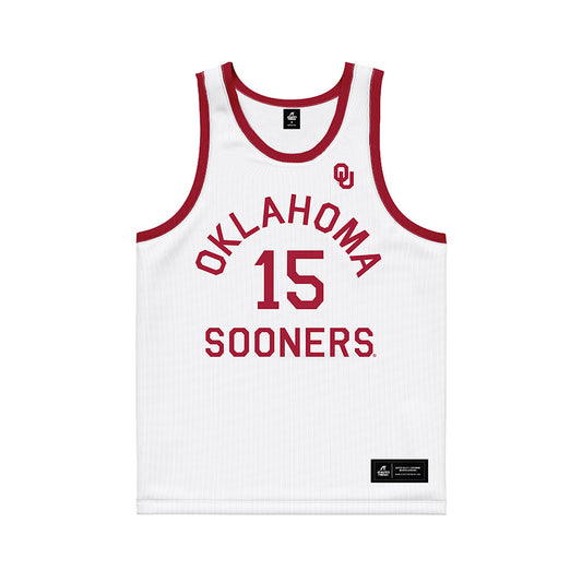 Oklahoma - NCAA Women's Basketball : Raegan Beers - White Basketball Jersey-0