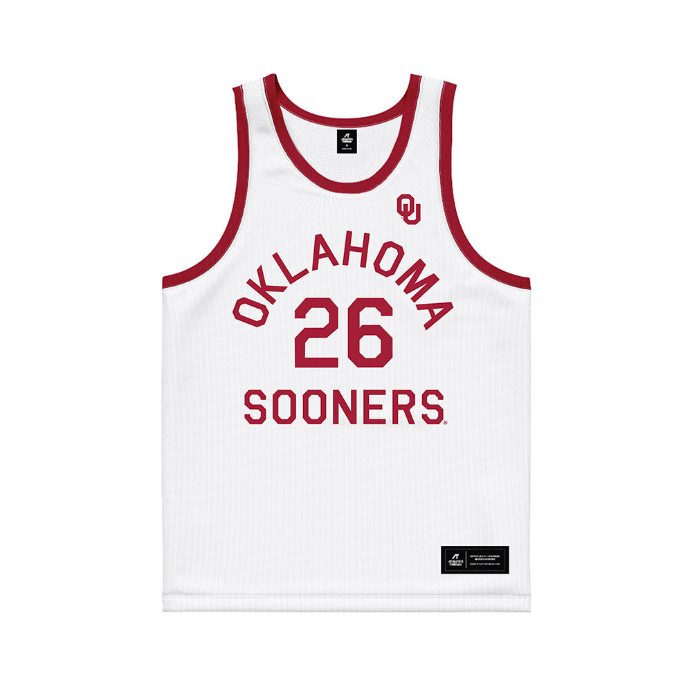 Oklahoma - NCAA Women's Basketball : Daffa Cissoko - White Basketball Jersey-0