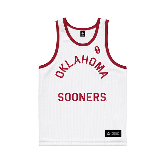 Oklahoma - NCAA Men's Basketball : Khani Rooths - White Basketball Jersey-0