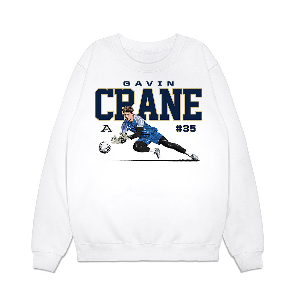 Akron - NCAA Men's Soccer : Gavin Crane - Caricature Premium Crewneck Sweatshirt-0