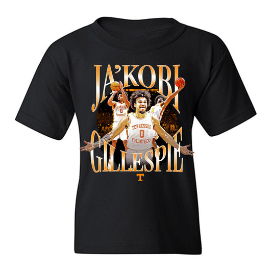 Tennessee - NCAA Men's Basketball : Ja'Kobi Gillespie - Collage Youth T-Shirt-0
