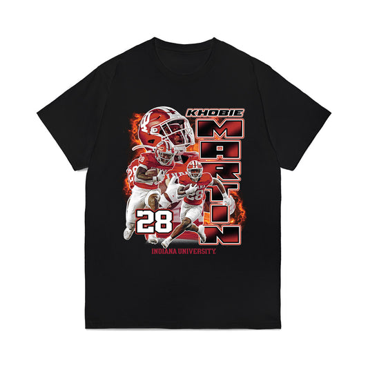 Indiana - NCAA Football : Khobie Martin - Collage Comfort Colors T-Shirt-0