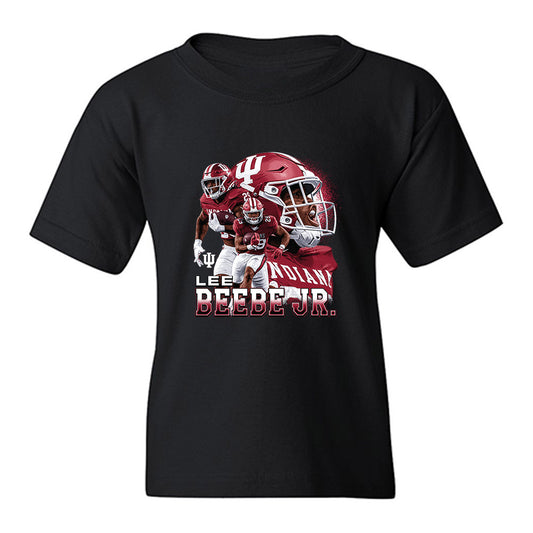 Indiana - NCAA Football : Lee Beebe Jr - Collage Youth T-Shirt-0
