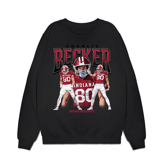 Indiana - NCAA Football : Charlie Becker - Collage Premium Crewneck Sweatshirt-0
