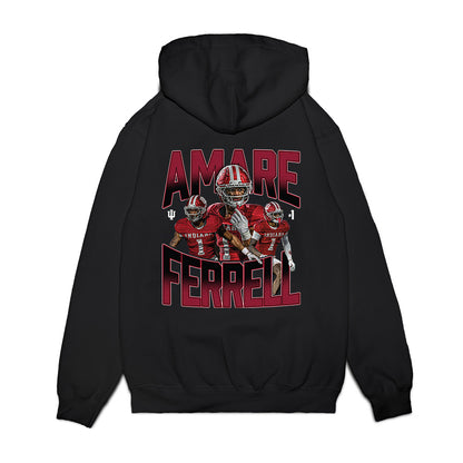 Indiana - NCAA Football : Amare Ferrell - Collage Premium Hooded Sweatshirt-1