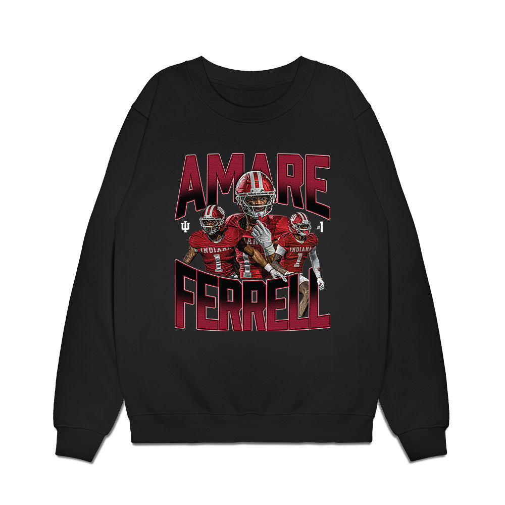 Indiana - NCAA Football : Amare Ferrell - Collage Premium Crewneck Sweatshirt-0