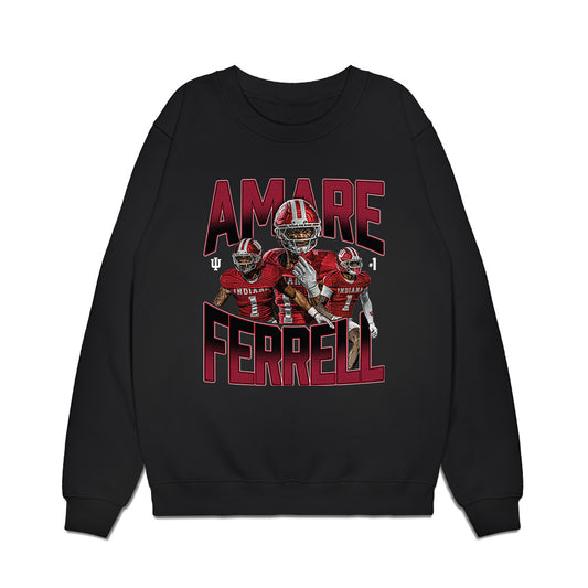 Indiana - NCAA Football : Amare Ferrell - Collage Premium Crewneck Sweatshirt-0