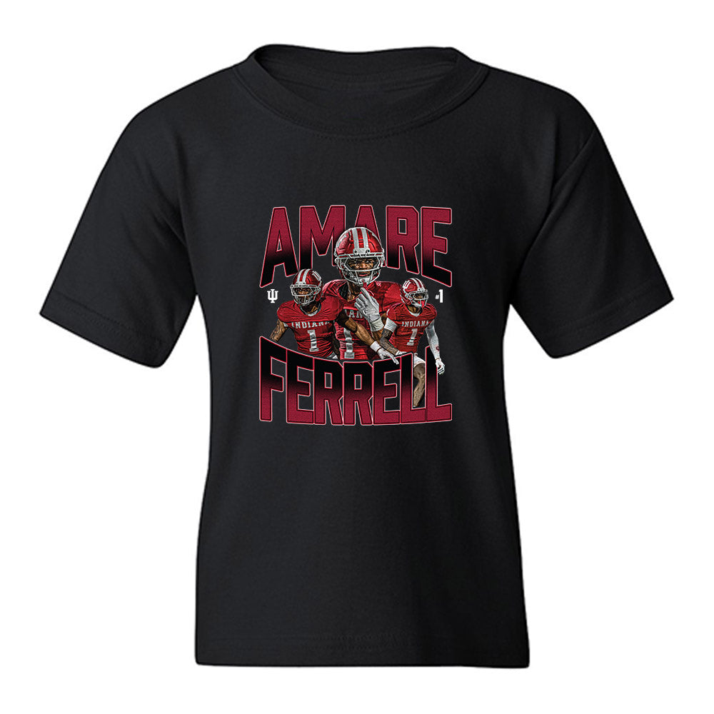 Indiana - NCAA Football : Amare Ferrell - Collage Youth T-Shirt-0