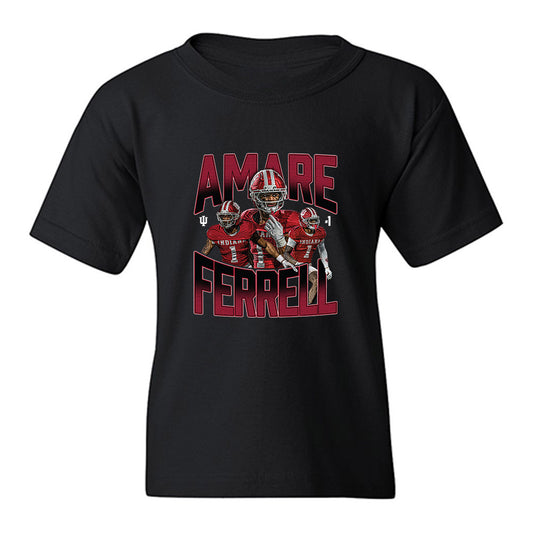 Indiana - NCAA Football : Amare Ferrell - Collage Youth T-Shirt-0
