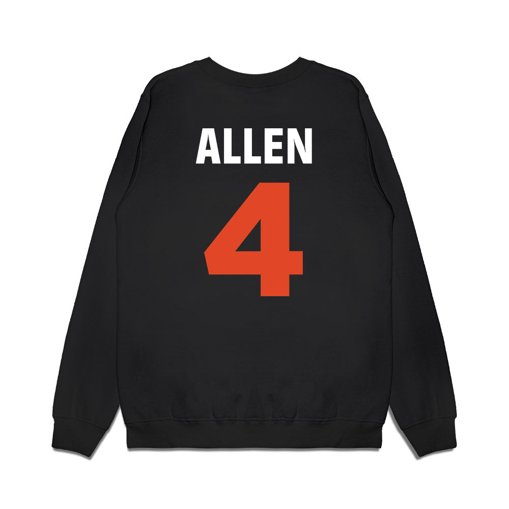 Miami - NCAA Men's Basketball : Marcus Allen - 4 Strong Premium Crewneck Sweatshirt-1