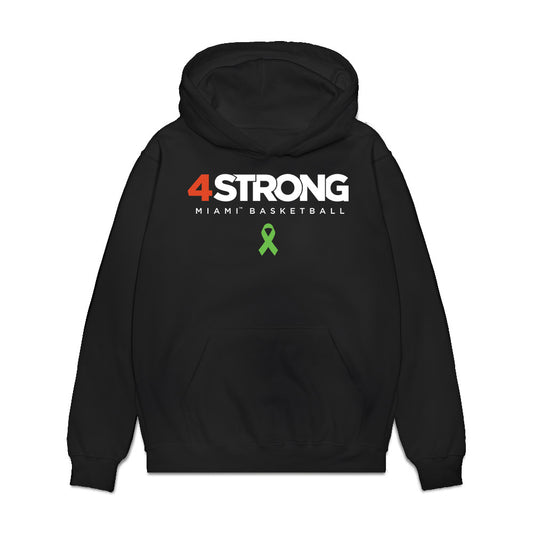 Miami - NCAA Men's Basketball : Marcus Allen - 4 Strong Premium Hooded Sweatshirt-0
