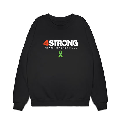 Miami - NCAA Men's Basketball : Marcus Allen - 4 Strong Premium Crewneck Sweatshirt-0