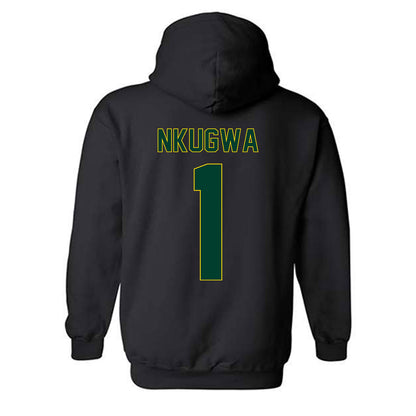 UVM - NCAA Men's Basketball : Momo Nkugwa - Vintage Sherseys Hooded Sweatshirt-1