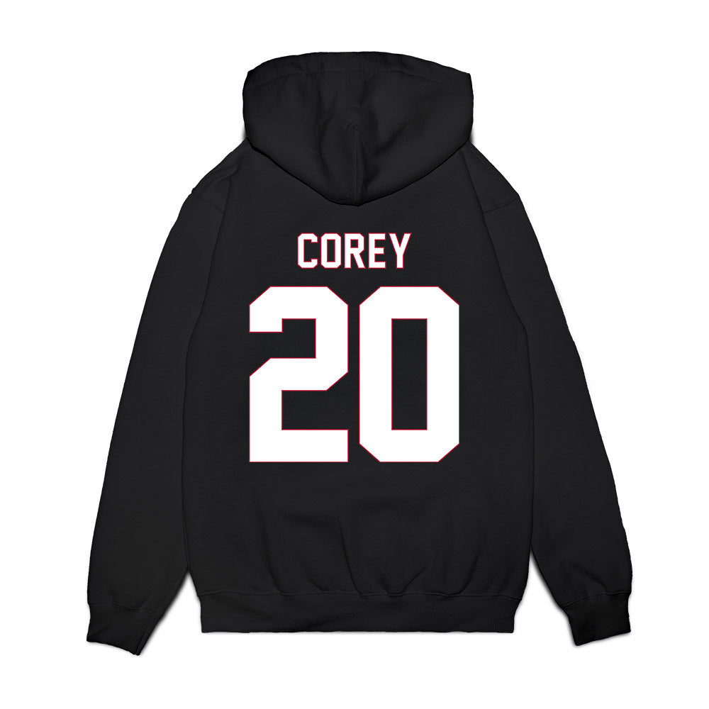 South Alabama - NCAA Men's Basketball : Myles Corey - Vintage Shersey Premium Hooded Sweatshirt-1