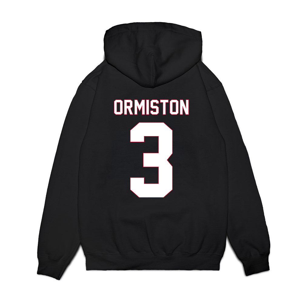 South Alabama - NCAA Men's Basketball : Elijah Ormiston - Vintage Shersey Premium Hooded Sweatshirt-1