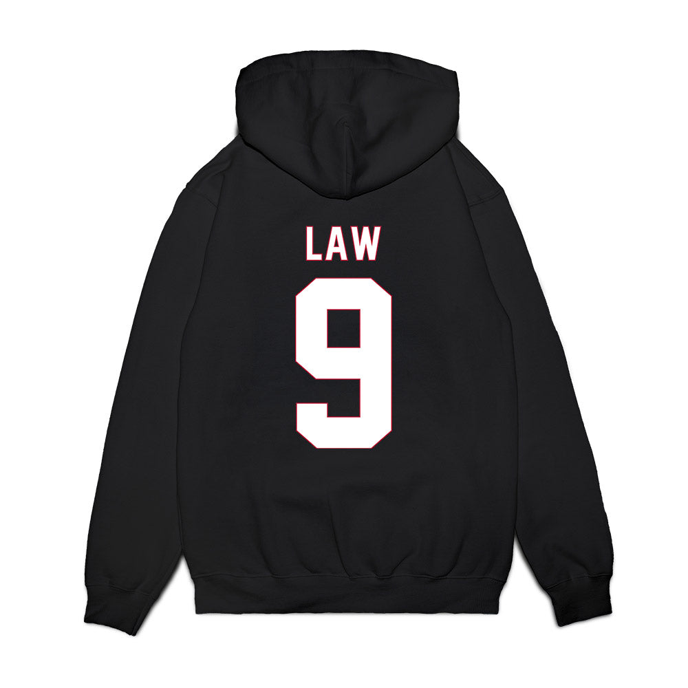 South Alabama - NCAA Men's Basketball : Peyton Law - Vintage Shersey Premium Hooded Sweatshirt-1
