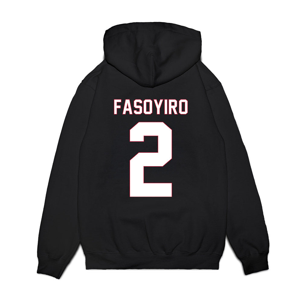 South Alabama - NCAA Men's Basketball : Dylan Fasoyiro - Vintage Shersey Premium Hooded Sweatshirt-1