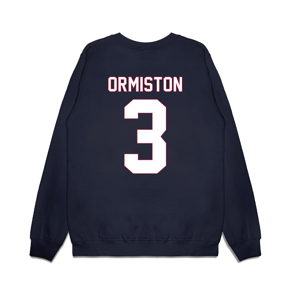 South Alabama - NCAA Men's Basketball : Elijah Ormiston - Vintage Shersey Premium Crewneck Sweatshirt-1