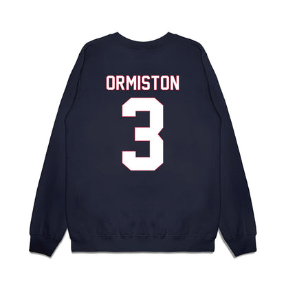 South Alabama - NCAA Men's Basketball : Elijah Ormiston - Vintage Shersey Premium Crewneck Sweatshirt-1