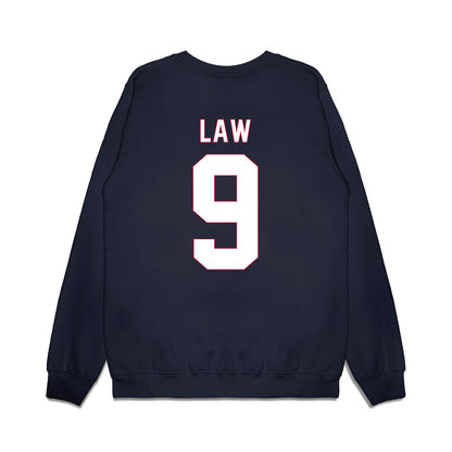 South Alabama - NCAA Men's Basketball : Peyton Law - Vintage Shersey Premium Crewneck Sweatshirt-1