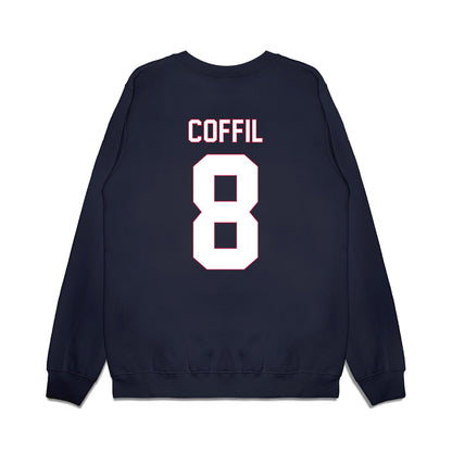 South Alabama - NCAA Women's Basketball : Terren Coffil - Vintage Shersey Premium Crewneck Sweatshirt-1