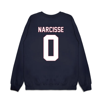 South Alabama - NCAA Women's Basketball : Chrysta Narcisse - Vintage Shersey Premium Crewneck Sweatshirt-1