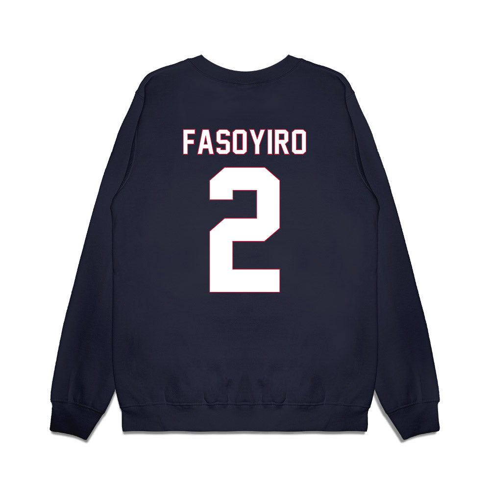 South Alabama - NCAA Men's Basketball : Dylan Fasoyiro - Vintage Shersey Premium Crewneck Sweatshirt-1