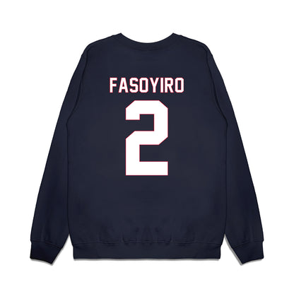 South Alabama - NCAA Men's Basketball : Dylan Fasoyiro - Vintage Shersey Premium Crewneck Sweatshirt-1