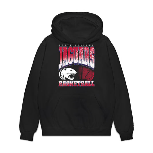 South Alabama - NCAA Men's Basketball : Dylan Fasoyiro - Vintage Shersey Premium Hooded Sweatshirt-0