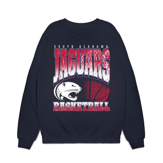 South Alabama - NCAA Men's Basketball : Aaron Goldstein - Vintage Shersey Premium Crewneck Sweatshirt-0