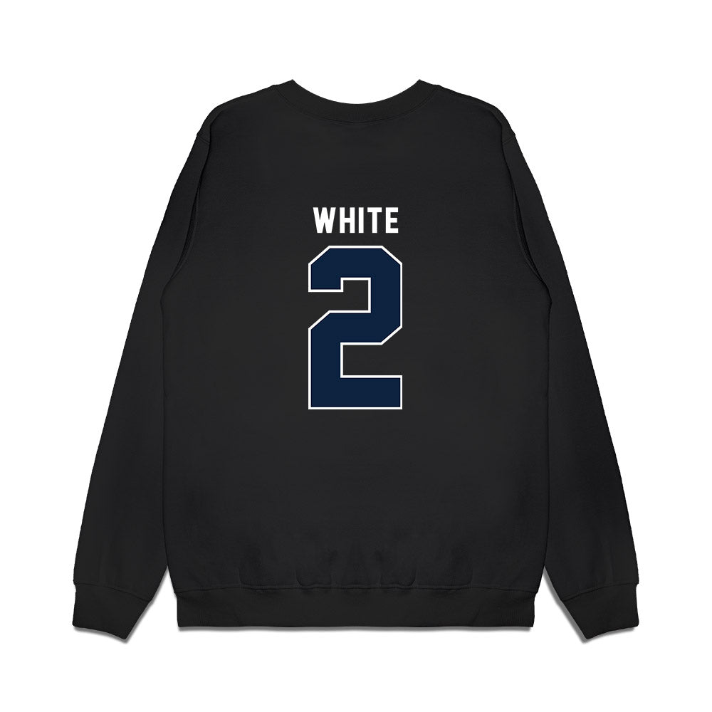 Xavier - NCAA Women's Basketball : Savannah White - Vintage Premium Crewneck Sweatshirt-1