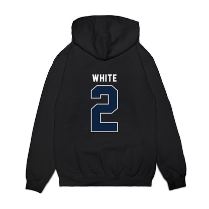 Xavier - NCAA Women's Basketball : Savannah White - Vintage Premium Hooded Sweatshirt-1
